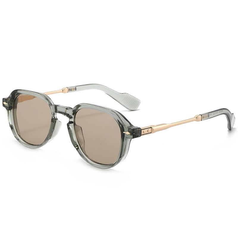 Retro Style Rectangular Frame Sunglasses for Man Luxurious Outdoor Street Pography Sunscreen Glasses Fishing Driving