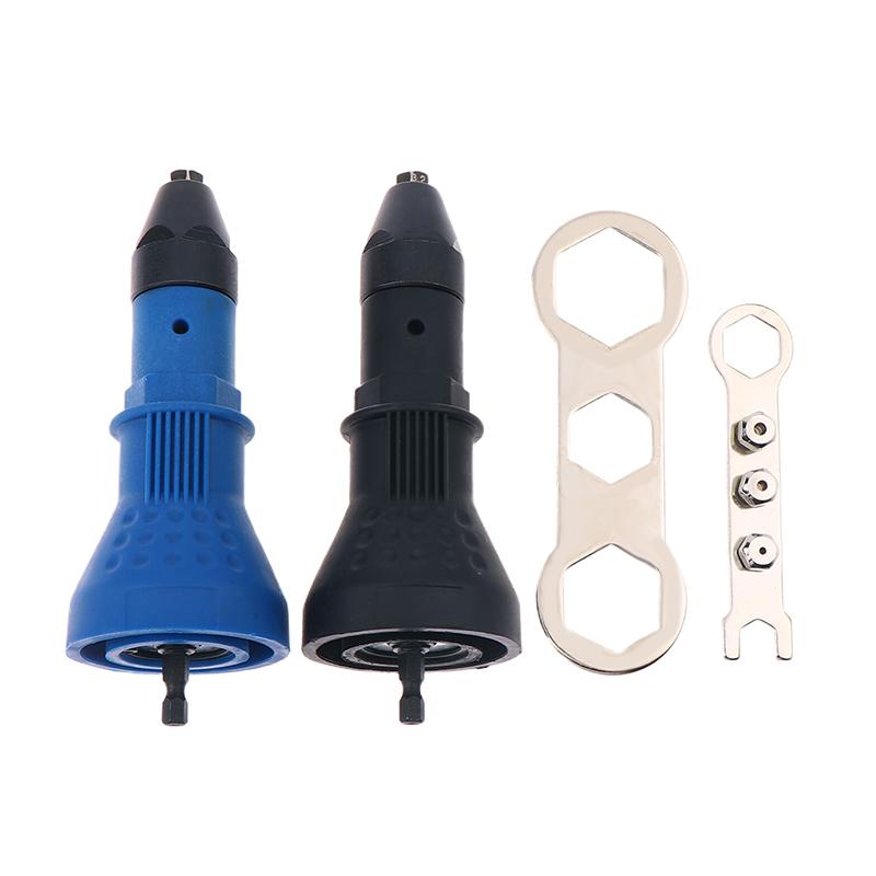 Electric Rivet Nut Gun Pull Drill Riveter Conversion Adapter For Cordless Rivete Nozzle Nut Tool Multifunction Nail Gun Tool