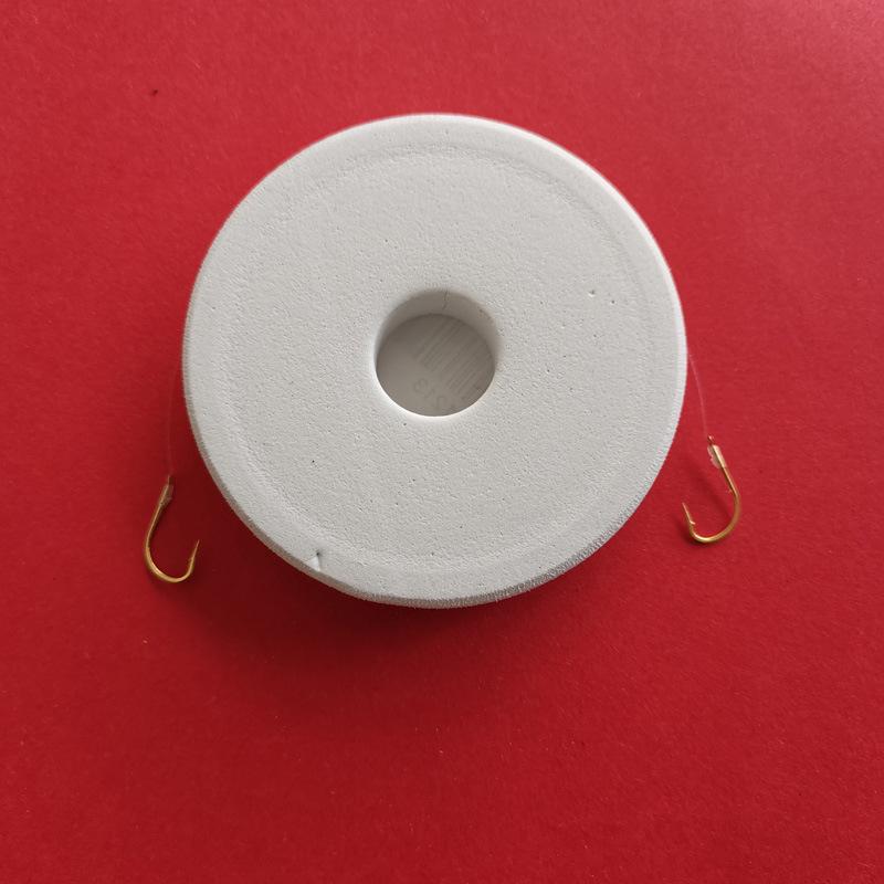 Golden Sea Double Hook Leader: Hand-tied, Green Tip Crucian Carp & Red Tail Hook, Boxed for Premium Fishing. Double hook No.11 (Line 2.5) Length 1.5m