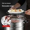 Meichu 304 Stainless Steel Universal 2-Layer Steamer & Soup Pot