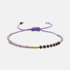 Bracelet - LUXENTER - Anlako - Cristal violet - Plaqué or 18k - Style boho