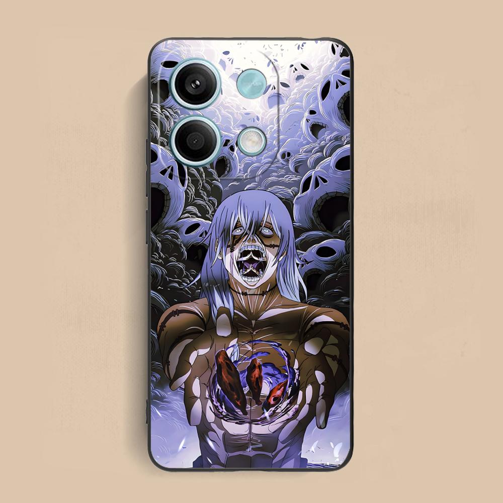 JJK Mahito Phone Case for Xiaomi Redmi 15 14 13 12 A5 3 2 1 C Plus 4G 5G Soft TPU Shockproof Cover