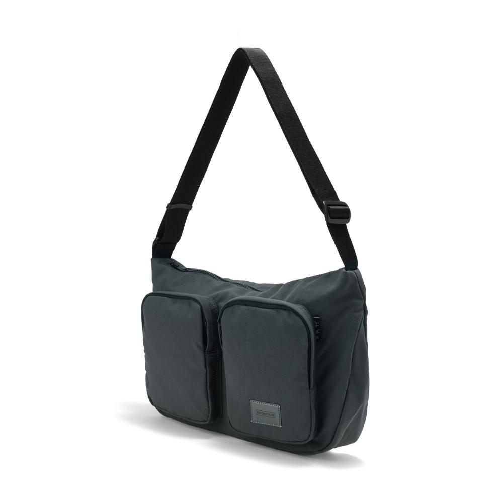 Brompton London Two Pocket Hobo Bag - C/Grey (P255Acr410)