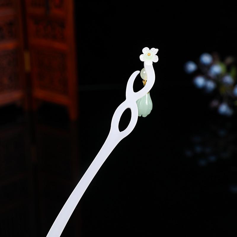 Antique-Style Wooden Hairpins: Chinese Qipao & Hanfu Headdress Accessories, Handmade for Hair Styling