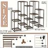 INS Antiseptic Wood Plant Stand: Movable Flower & Succulent Rack for Indoor/Outdoor Use