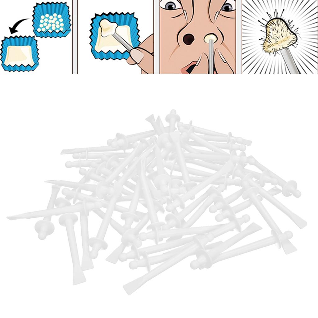 Nasal Hair Removal Wax Stick Disposable Nose Wax Spatulas Lip Eyebrow Wax Applicator