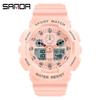 Sanda Personalized Multifunctional Outdoor Sports Watch for Men and Women - Luminous, Waterproof, Dual Display Digital Wristwatch.