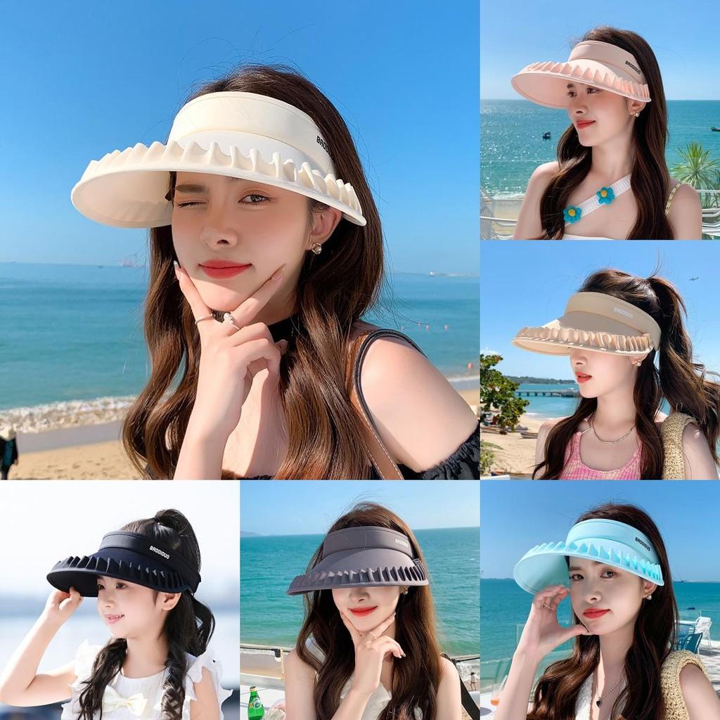 Summer Parent Child Floppy Hat With Large Brim In Ice Silk For Sun Protection And Outdoor Relaxation