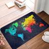 Mappa del Mondo Blu Zerbino Tappetino Antiscivolo Bagno Cucina Giardino Tappeto Tappeto 40*60cm