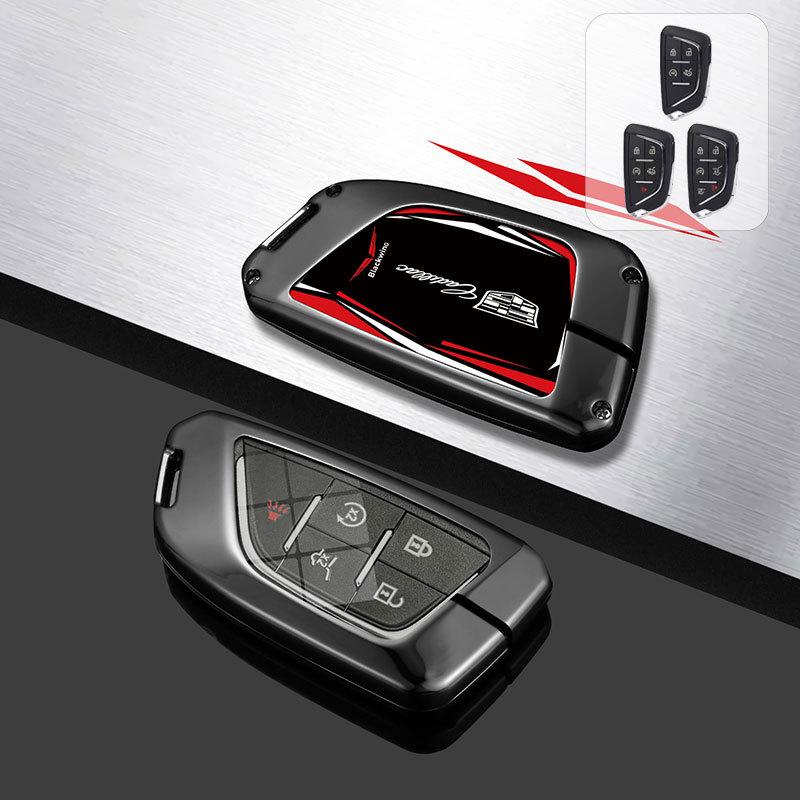 

Металлический чехол для ключа Cadillac: Совместим с моделями XT6, XT5, CT5, XT4, CT6, ATSL, XTS. Gift Box