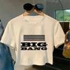 [USED] BIG BANG Logo Crop Top T-Shirt, Size M