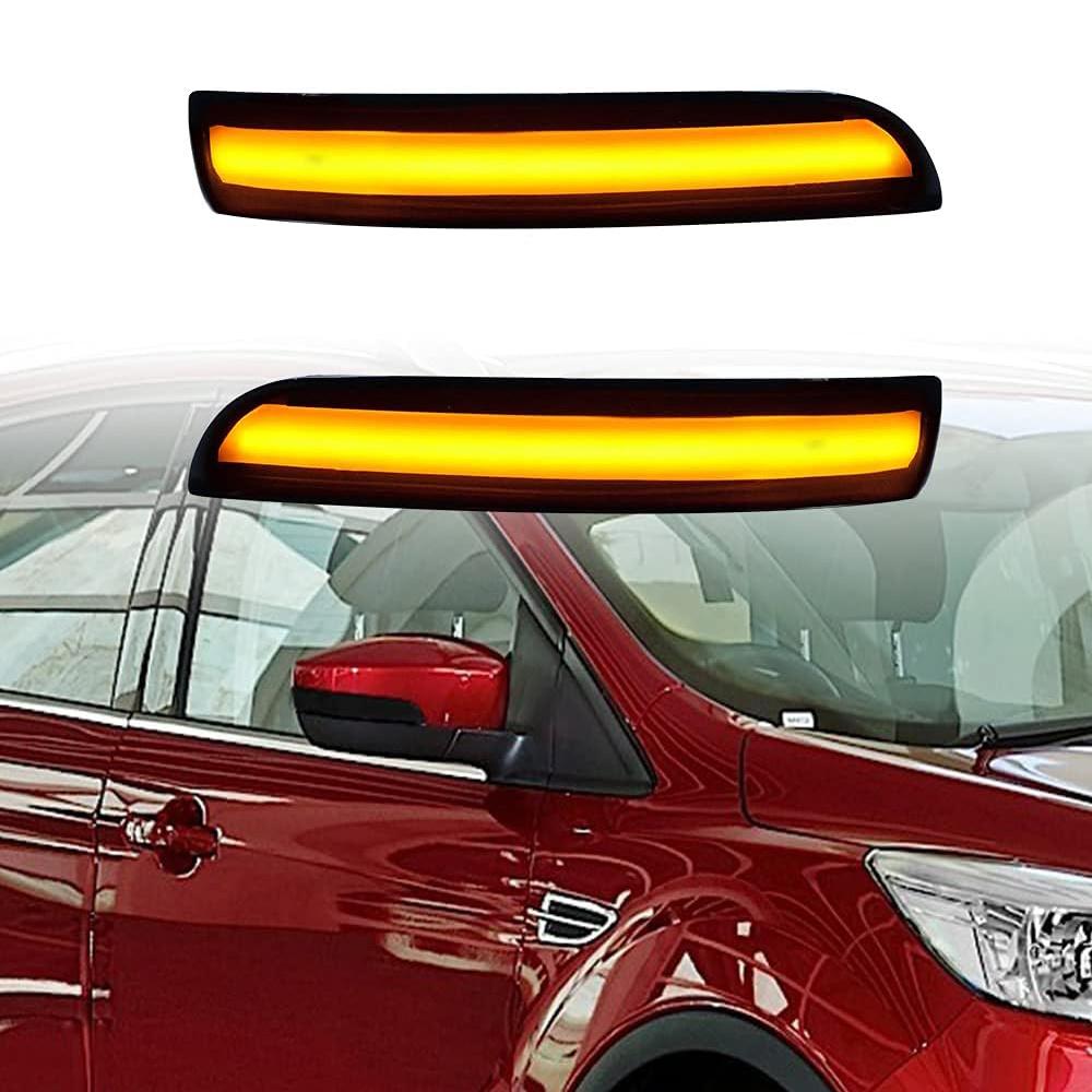 Sequential LED Side Mirror Turn Signal Light For Ford Kuga Escape EcoSport Focus