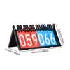 Tabletop Scoreboard Compact Portable Score Card Flipper Board for Volleyball Tennis
