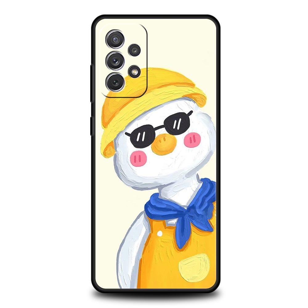 Cartoon Duck Goose Game Case for Samsung A51 A71 A21S A12 A11 A15 A25 A31 A41 A52 A32 A23 A33 A53 A73 A03S A05S A13 5G A72 Cover
