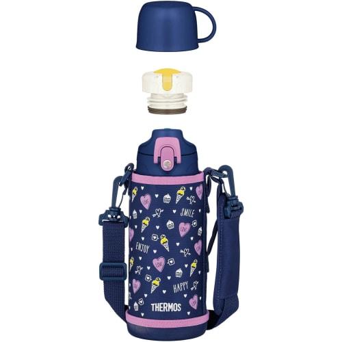 

Thermos Vacuum Insulated 2-Way Water Bottle, 0.8L/0.83L, Navy Purple, Includes Direct Drinking Cup, Perfect for Kids and School