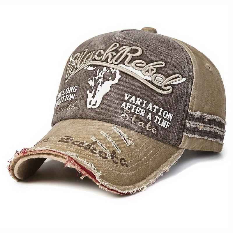 

Мужская вышитая бейсболка высокого качества кофейный