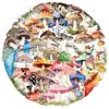 50Pcs Transparent Cartoon Mushroom Stickers PET Material Waterproof Decor for Journal Scrapbooking