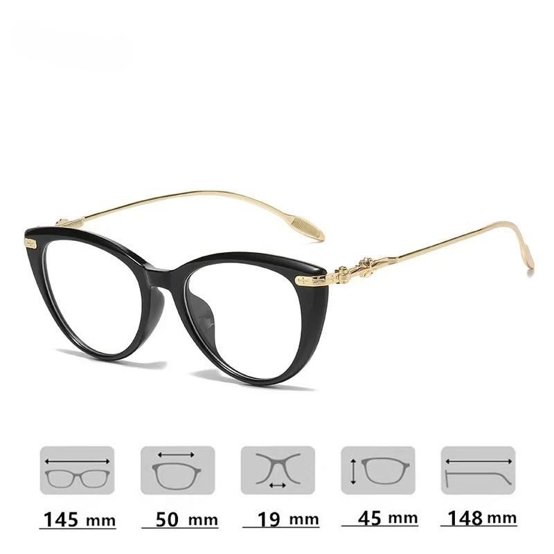 Cat Eye Oval Frame Reading Glasses For Women Blue Light Blocking Presbyopia Glasses Unisex Ultralight Far Sighted Eyeglassees