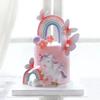 Butterfly Rainbow Unicorn Cake Topper Birthday Party Decor Girl Cake Kids Unicorn Birthday Baby Shower Rainbow Cake Decoratings