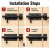 304 Stainless Steel Slide Bolt Lock Heavy Duty Gate Latch Durable Barrel Bolt Latch  Gate