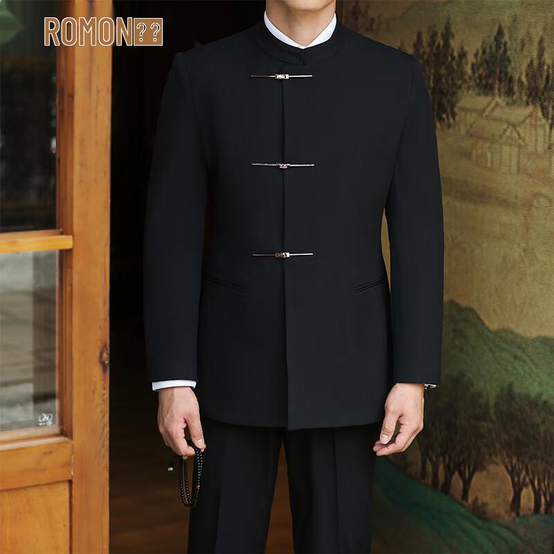 ROMON Мужской новый костюм в китайском стиле 2XL