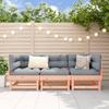 Vidaxl 3-Cz. Garden Furniture Set, Solid Larch Wood