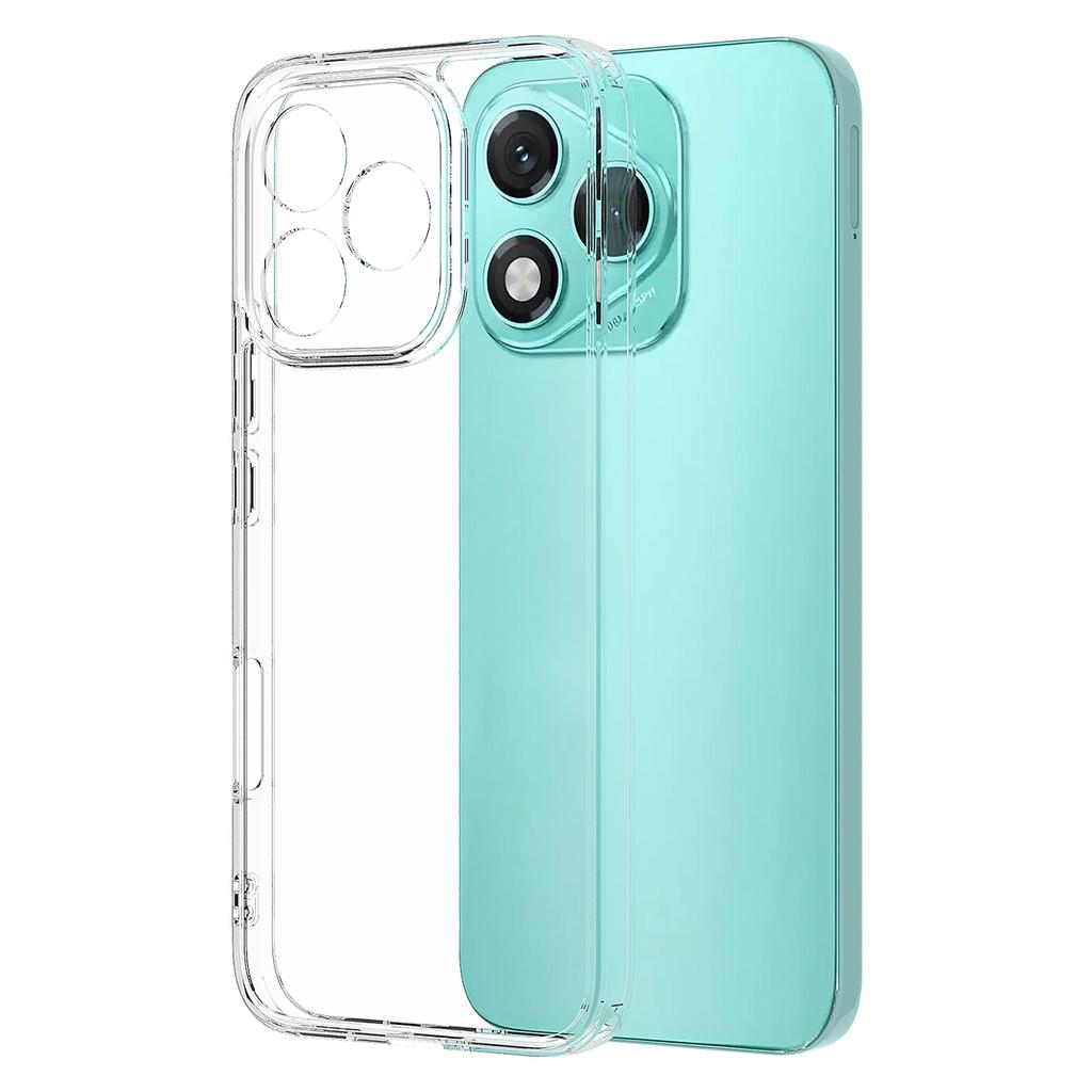 For Honor 400 Lite 5G Clear Phone Case TPU+Acrylic Shockproof Phone Back Cover