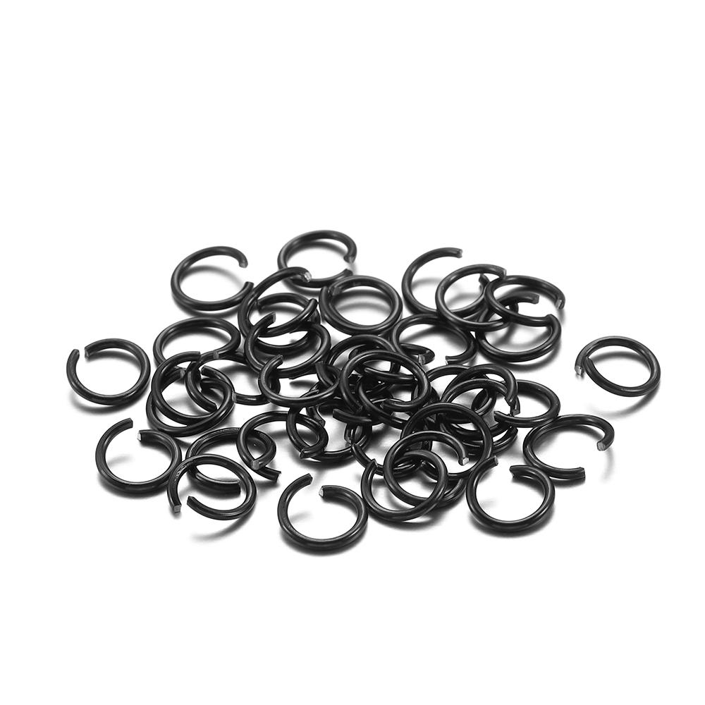 300Pcs/Lot 6 8 10 Mm Metal Colorful Open Jump Rings Split Rings Jump Rings Connectors For DIY Jewelry Making Findings Supplies