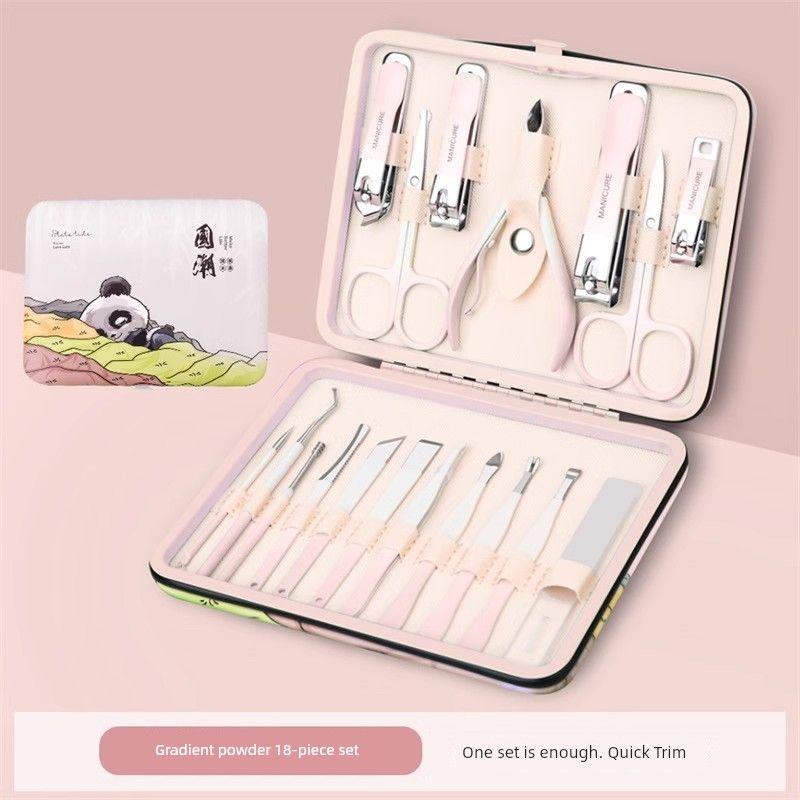 Nail Clippers Suit Nail Scissors For Home Unisex Special Use Pedicure Tools Nail Clipper Pliers Original Manicure 18-Piece Set