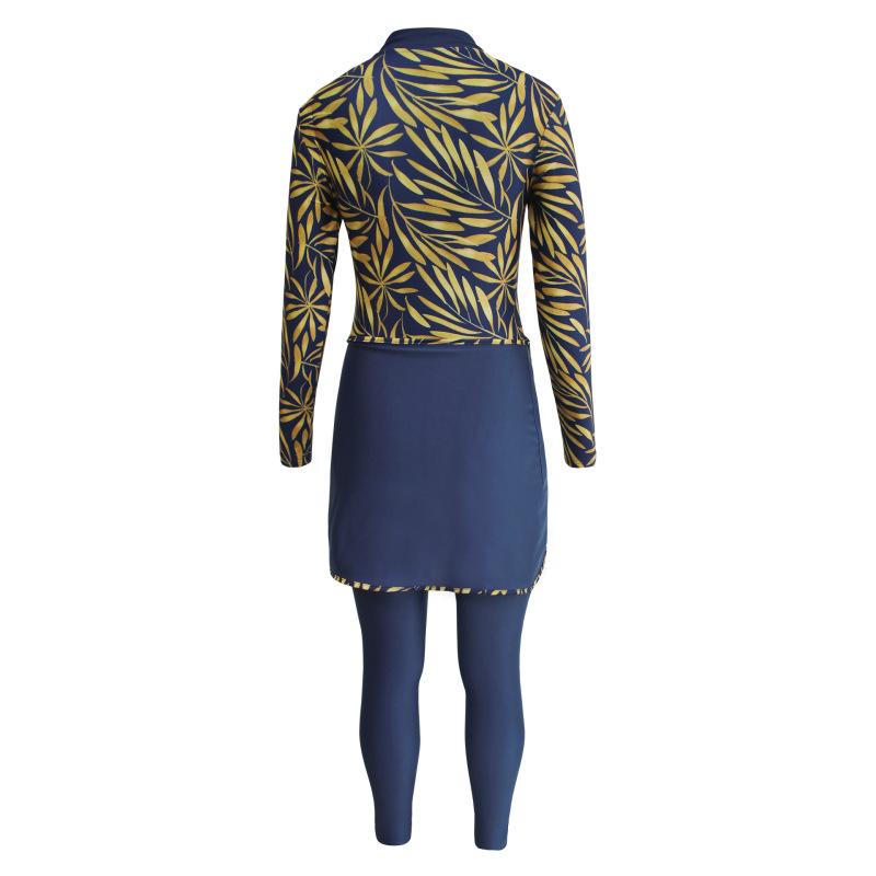 Konservativer Badeanzug mit Sonnenschutz und langen Ärmeln