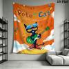 Pete Cat Magic Wall Hanging Printed Fabric Blanket Decorative Tapestries for Bedroom Living Room Home Decor