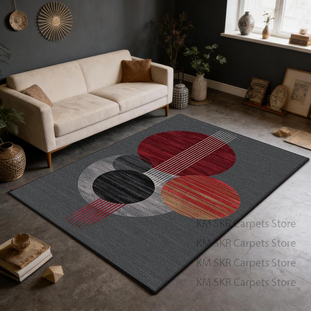Modern Geometric High-end Large Living Room Sofa Carpet Washable Non-slip Kitchen Rug Decoration Bedroom Soft Fluffy Mat 200×300