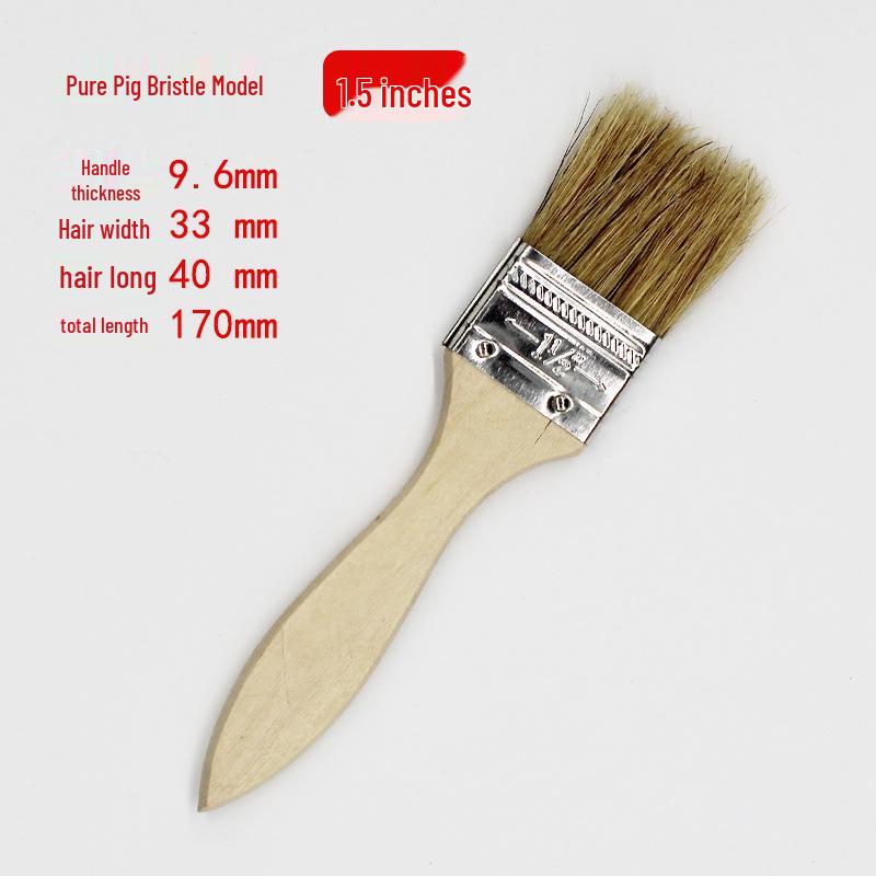 Wood Handle Bristle Brushes: Cleaning, Industrial, Barbecue & Thickened Hog Bristle Options