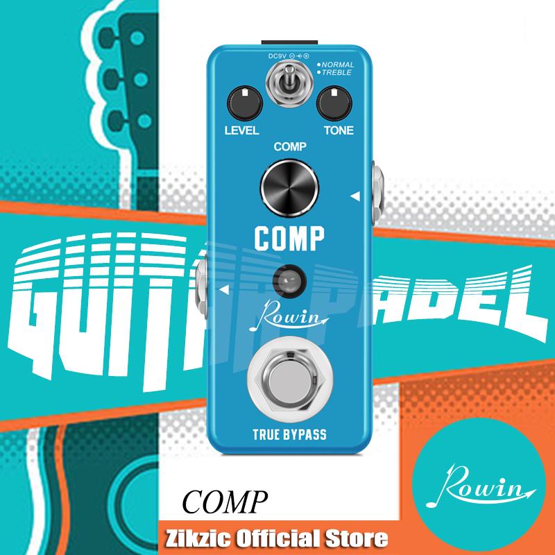 Rowin Guitar Compressor Pedal Analog Comp Effect Pedals For Electric Guitar Classic Studio Grade Compressors True Bypass COMP Pedal