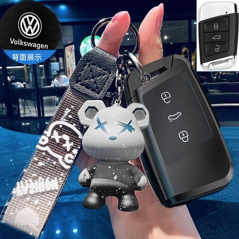 Für VOLKSWAGEN Neue Zinklegierung Leder Auto Schlüsselhülle Abdeckung Schale Für VW Volkswagen Magotan Passat B8 Skoda Superb Kodiaq A7 Auto Ke