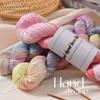 100g/Roll Hand-Dyed Silk Lace Yarn Thin Soft Warm Gradient Color Crochet & Knitting Thread Yarn for DIY Scarves Sweaters