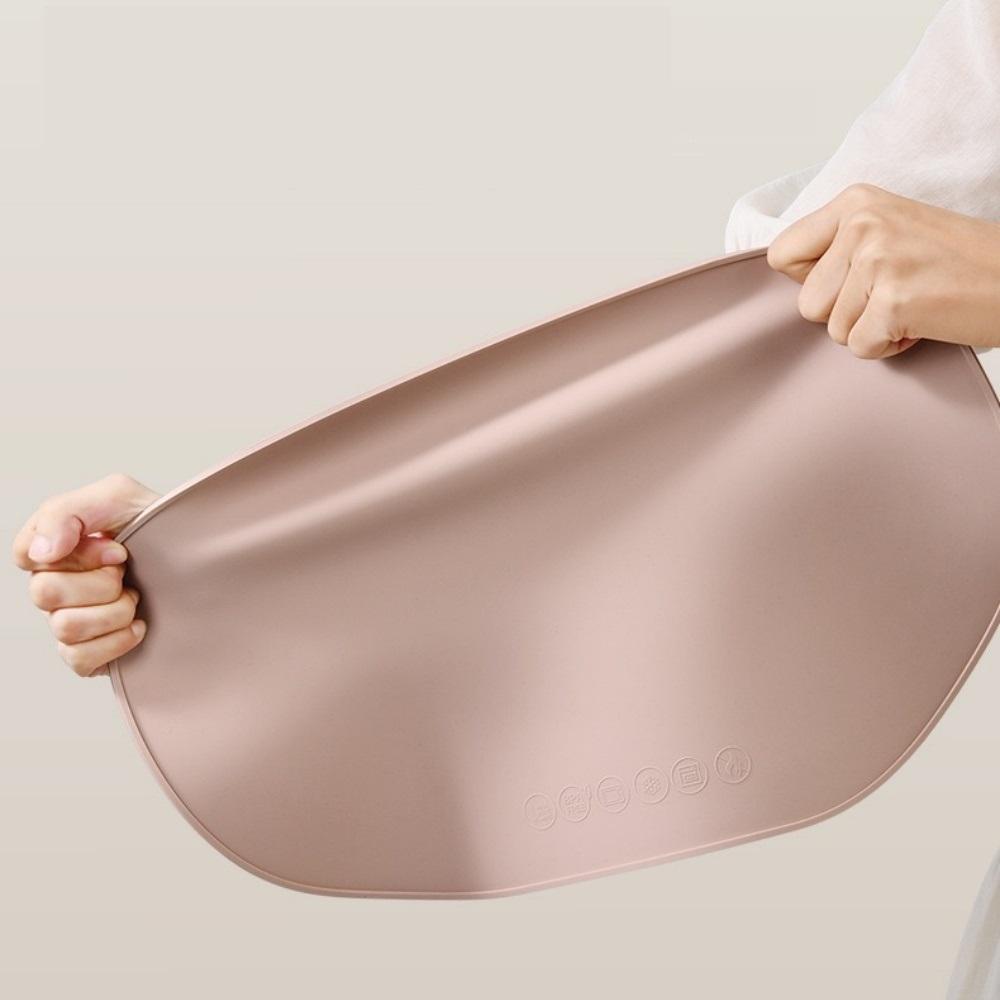 Silicone Placemats, Heat-resistant, Reusable Portable Placemats, Waterproof, Stain-resistant and Easy-to-clean Silicone Placemat