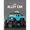 Travel Version 1/24 Benz G63 6*6 Tyre Alloy Pickup Car Model Diecasts Metal Off-Road Vehicles Car Model Sound Light Kids Toy Gift