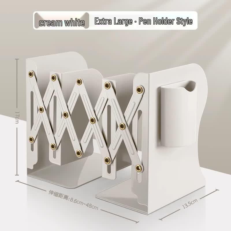 Adjustable Metal Bookends Desktop Organizer