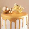 5pcs Golden Silvery Birthday Mini Crown Cake Topper Used for Gatherings Parties Birthdays Cake Decorations cake decorating tools