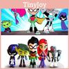 Vibrant Teen Titans Go Figure Set Featuring Robin Raven Beast Boy Starfire Collectibles