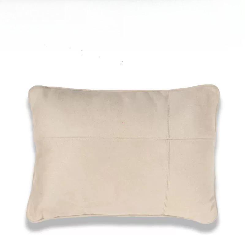 

Car Lumbar Pillow Waist Support Lumbar Cushion Suede Fabric Backrest Memory Foam Lumbar Pillow Car Comfortable Auto Accessorie бежевый