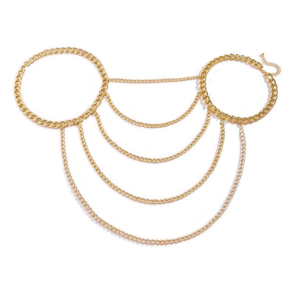 European-American Multi-layer Tassel Shoulder Necklace for Women