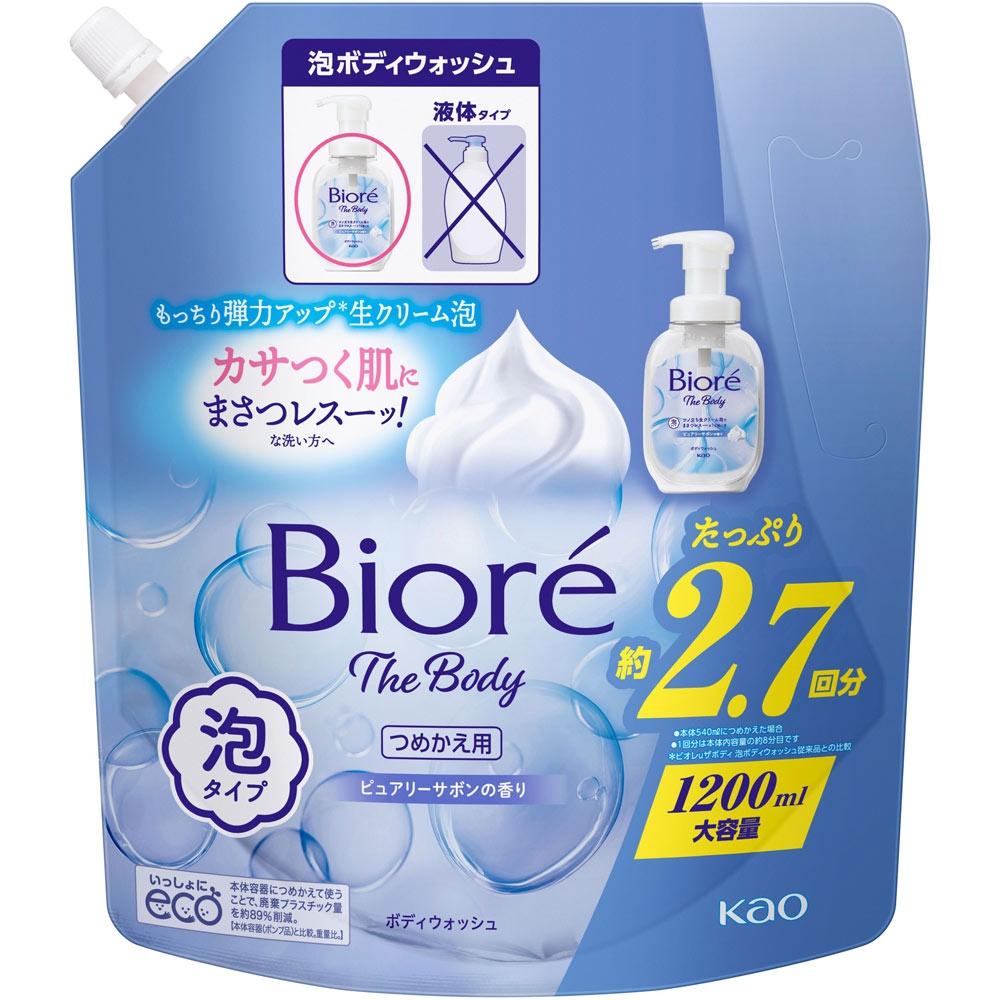 Biore Body Foam Type Purely Soap Refill 1200ml