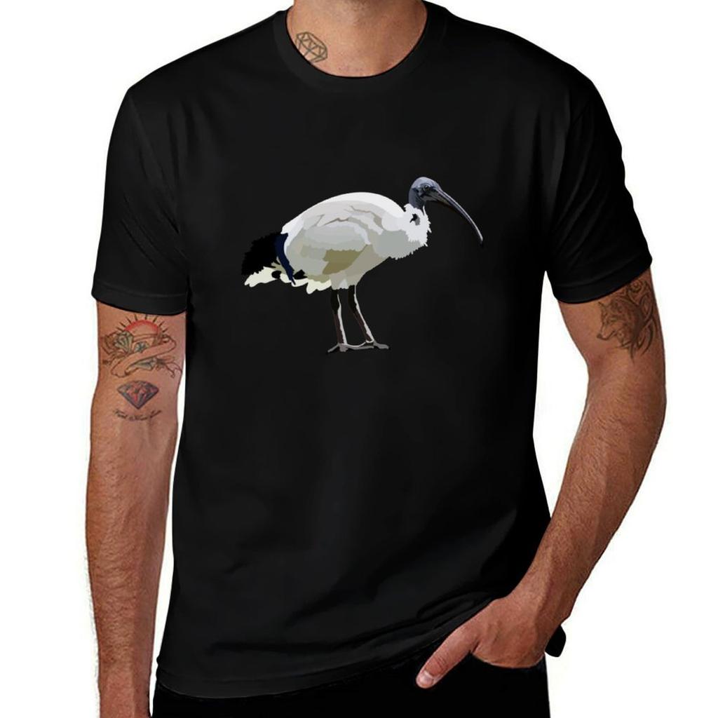 A ist für Australischer Weißer Ibis T-Shirt Festival Lässig Kurzarm
