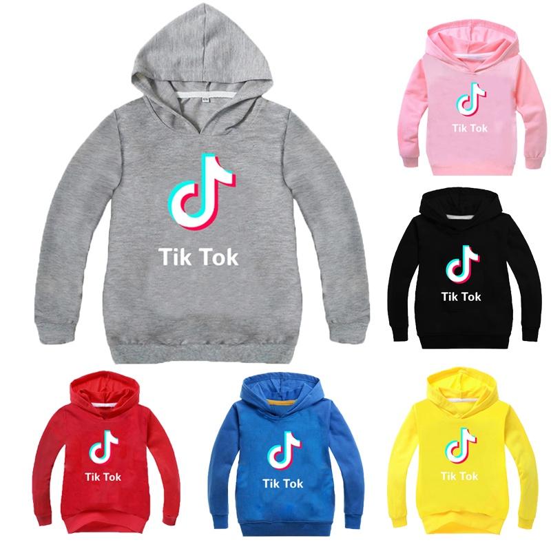 Dětský svetr s dlouhým rukávem a mikinou s motivem Tik od Tok