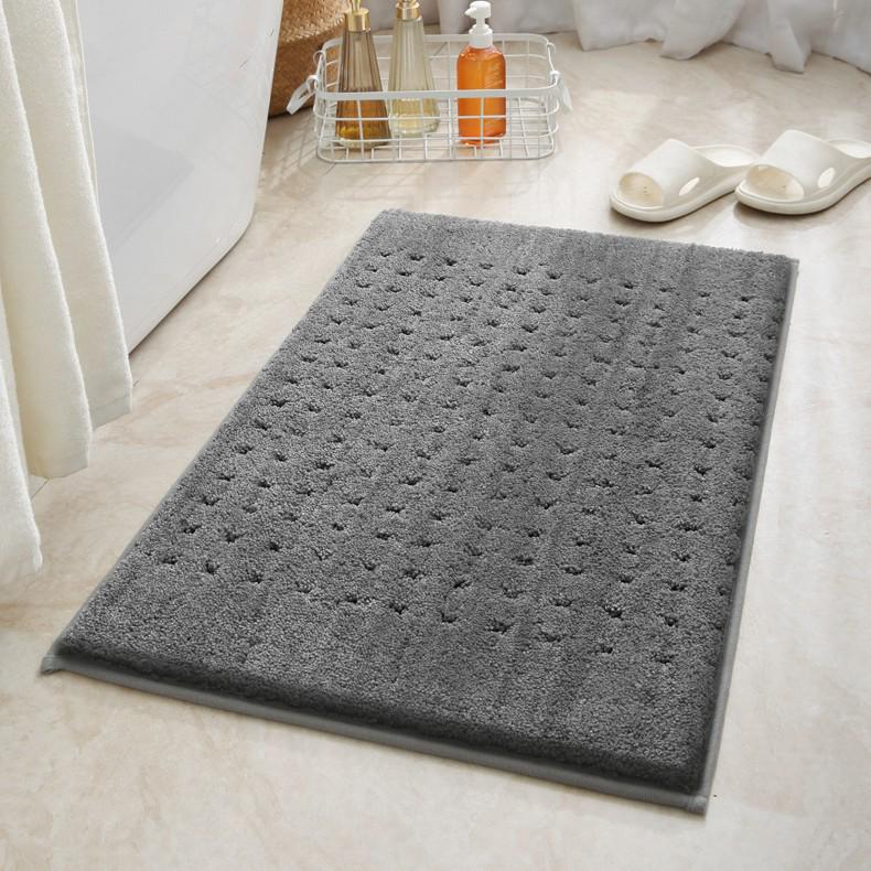 Plush, Quick-dry Non-slip Bathroom Mat for Toilet Door