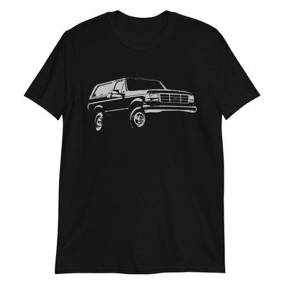 1993 Bronco Truck Kurzarm Unisex 100% Baumwolle T-Shirt Herren T-Shirts Oberteil