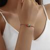 European and American color rope hand-woven ocean wind shell starfish ceramic small fish pendant bohemian wind necklace