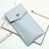 Large Capacity PU Leather Ballpoint Pen & Glasses Storage Bag